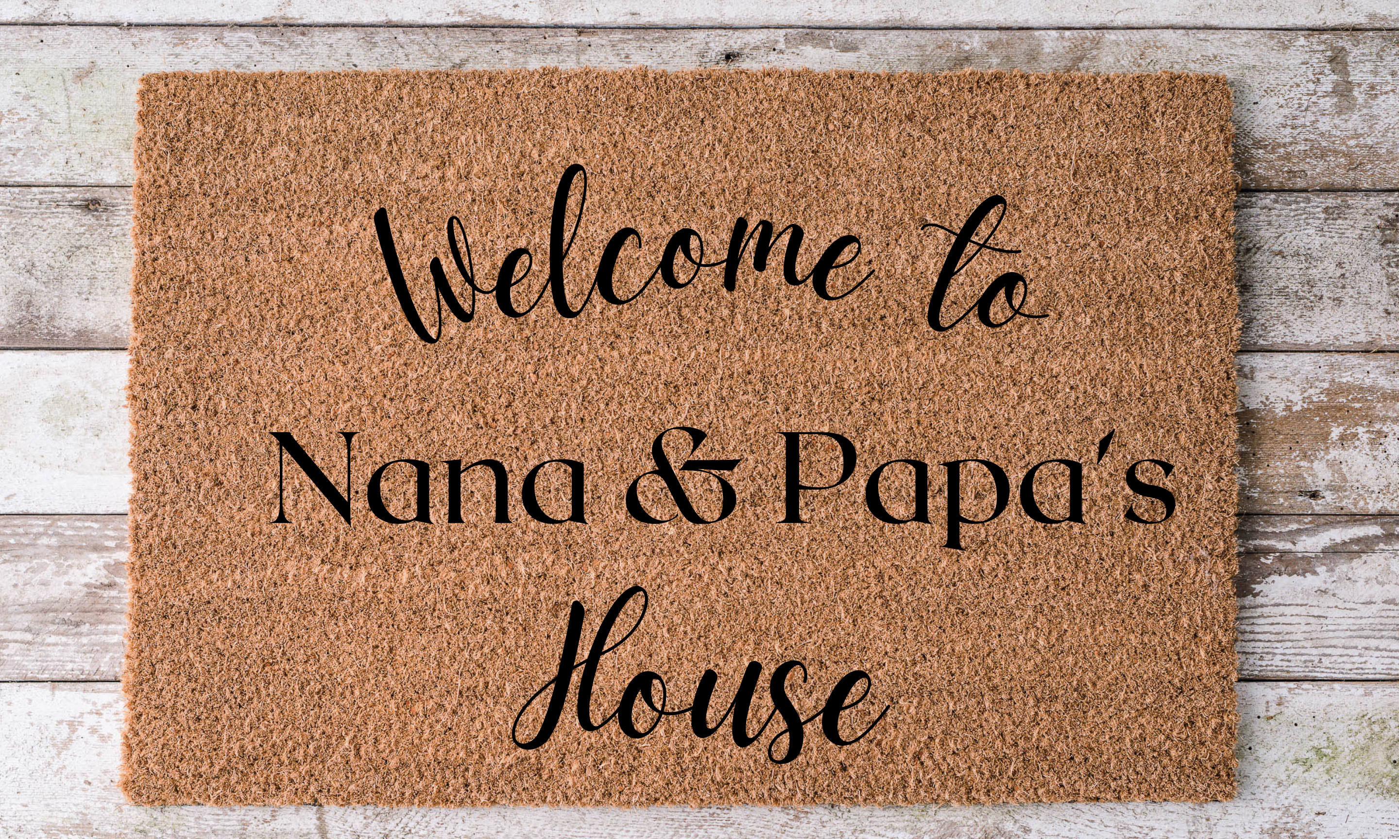 Grandparents Welcome Doormat