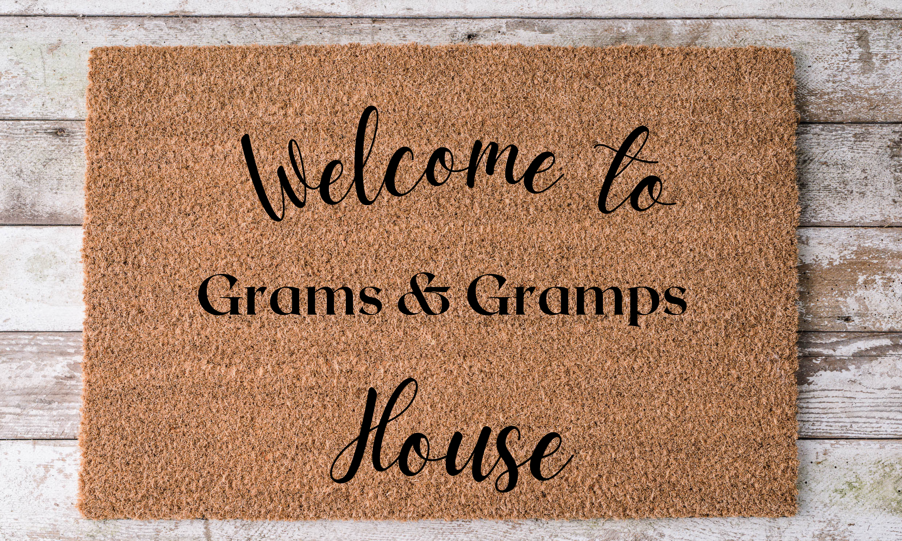 Grandparents Welcome Doormat