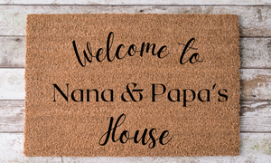 Grandparents Welcome Doormat