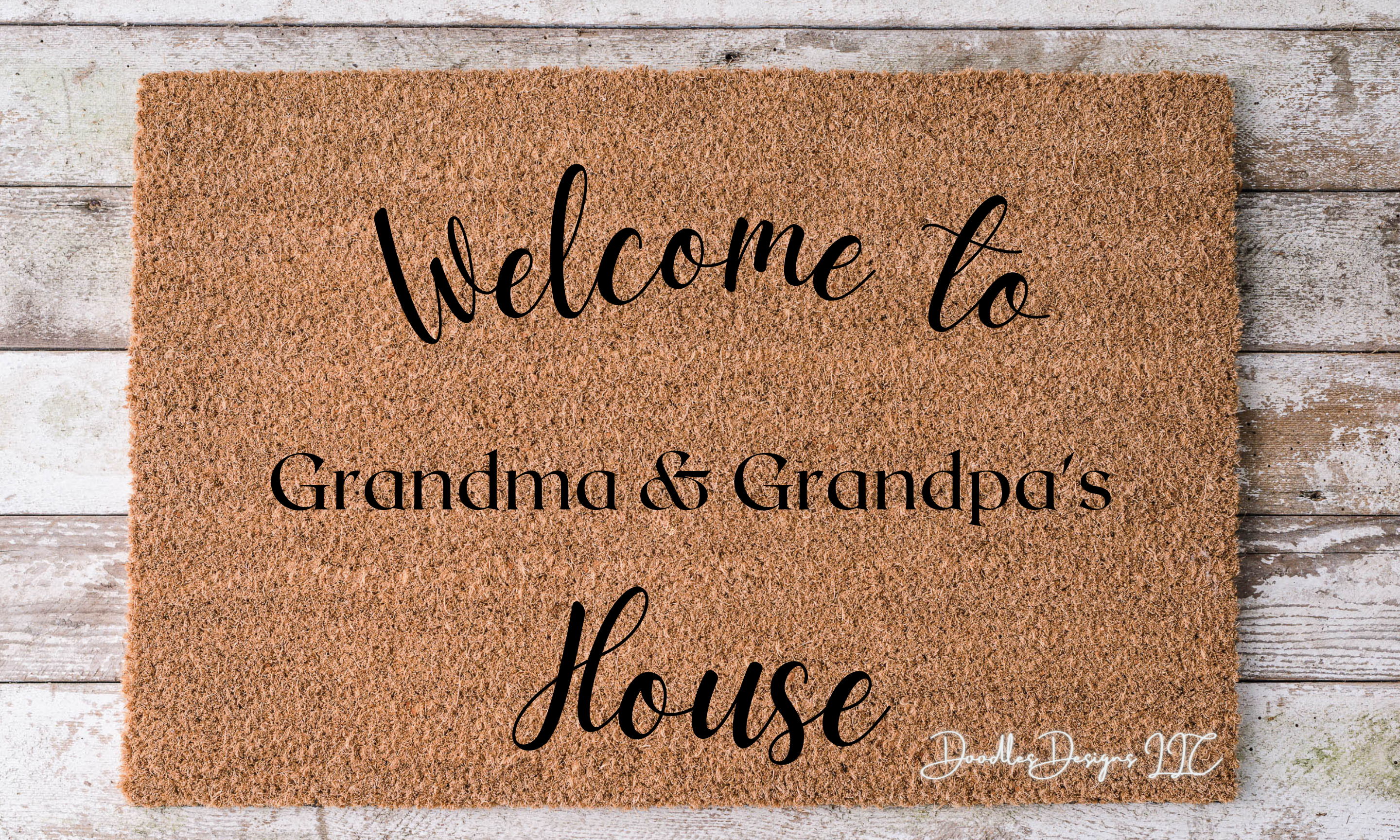 Grandparents Welcome Doormat