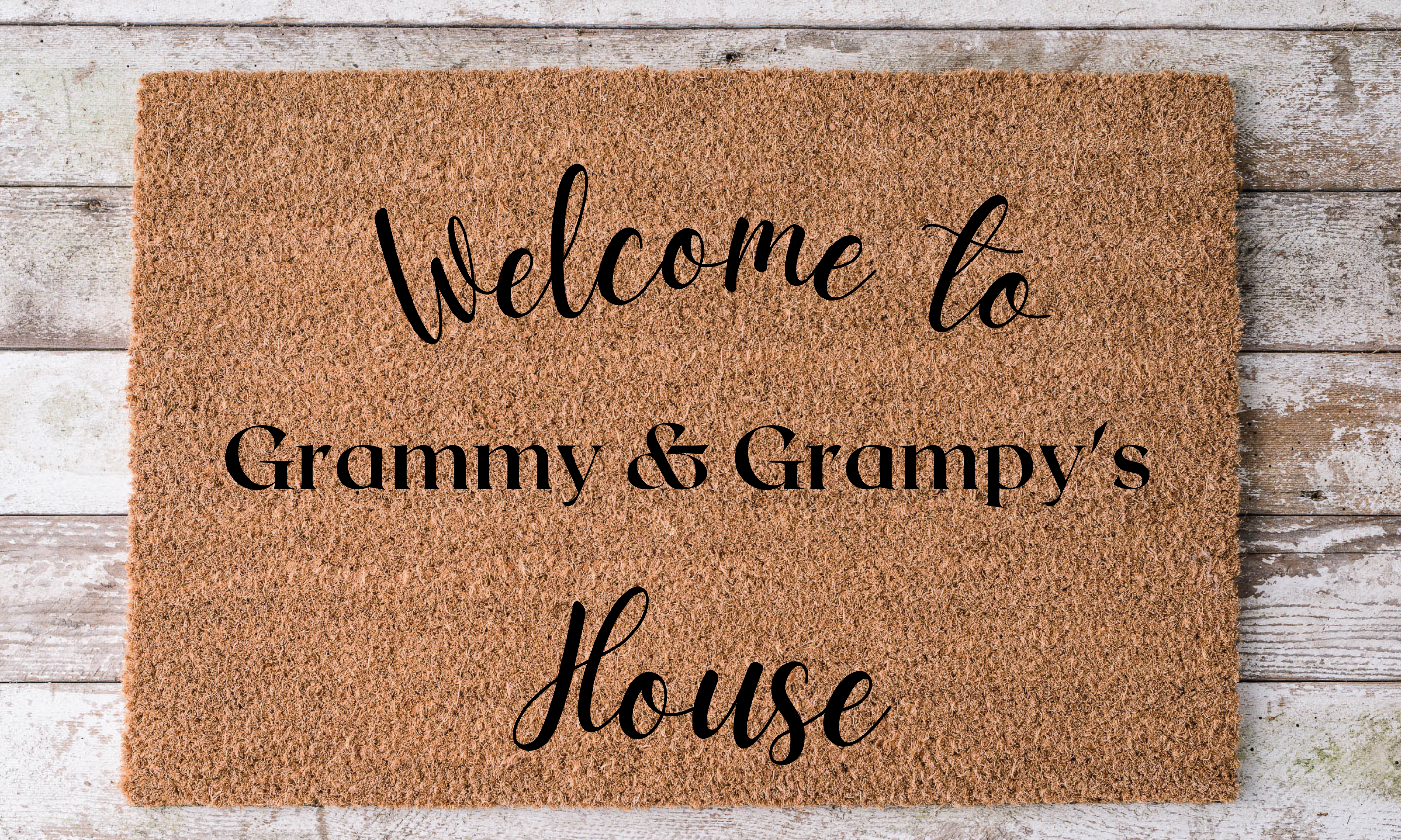 Grandparents Welcome Doormat