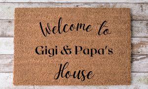 Grandparents Welcome Doormat